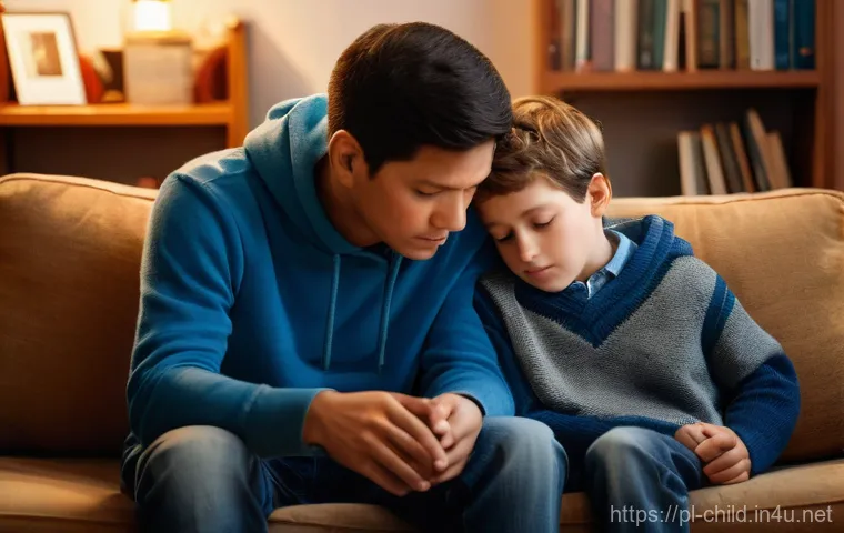 아동상담사 직무 성격 - **Prompt:** A heartwarming scene in a bright, inviting children's therapy room. A focused 6-year-old...